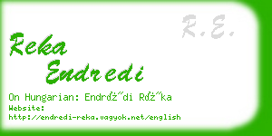 reka endredi business card